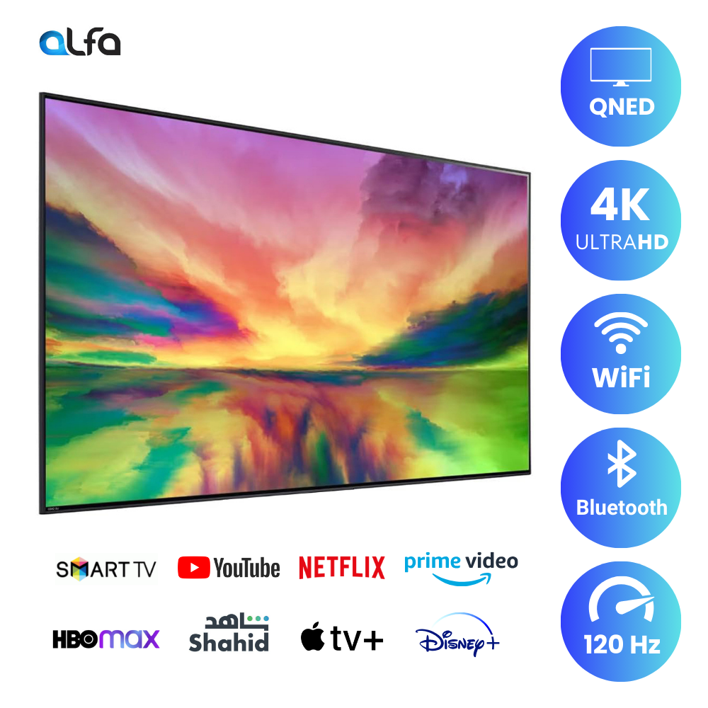 LG 65 inch Smart QNED TV - 4K, 65QNED80