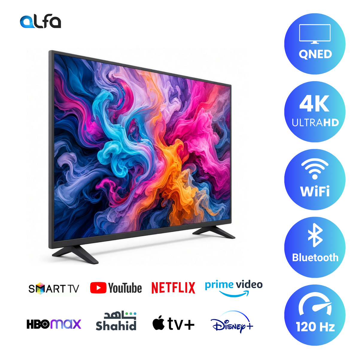 LG 55 inch Smart QNED TV - 4K, 55QNED85