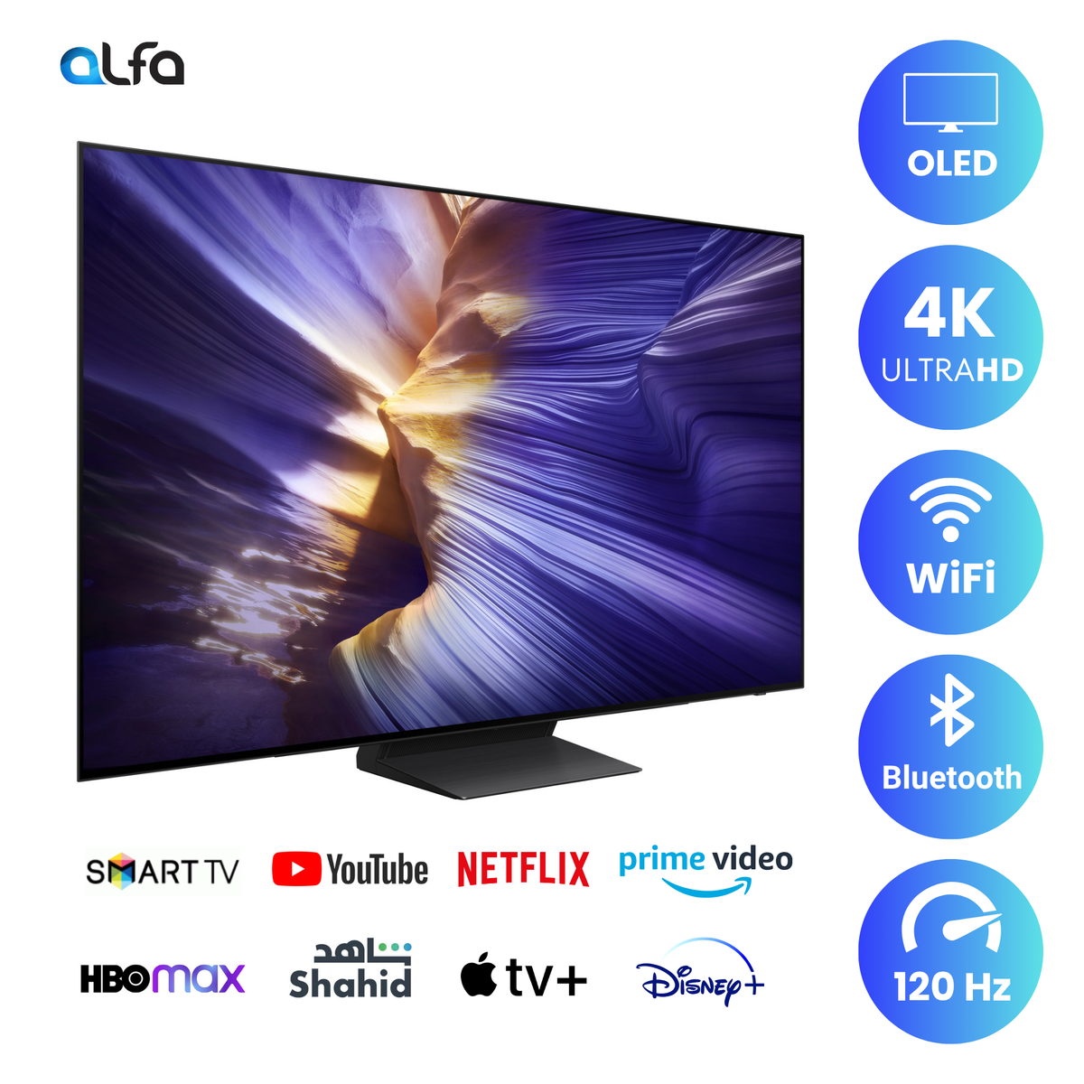 Samsung 83 inch Smart OLED TV - 4K - 120Hz, 83S90F
