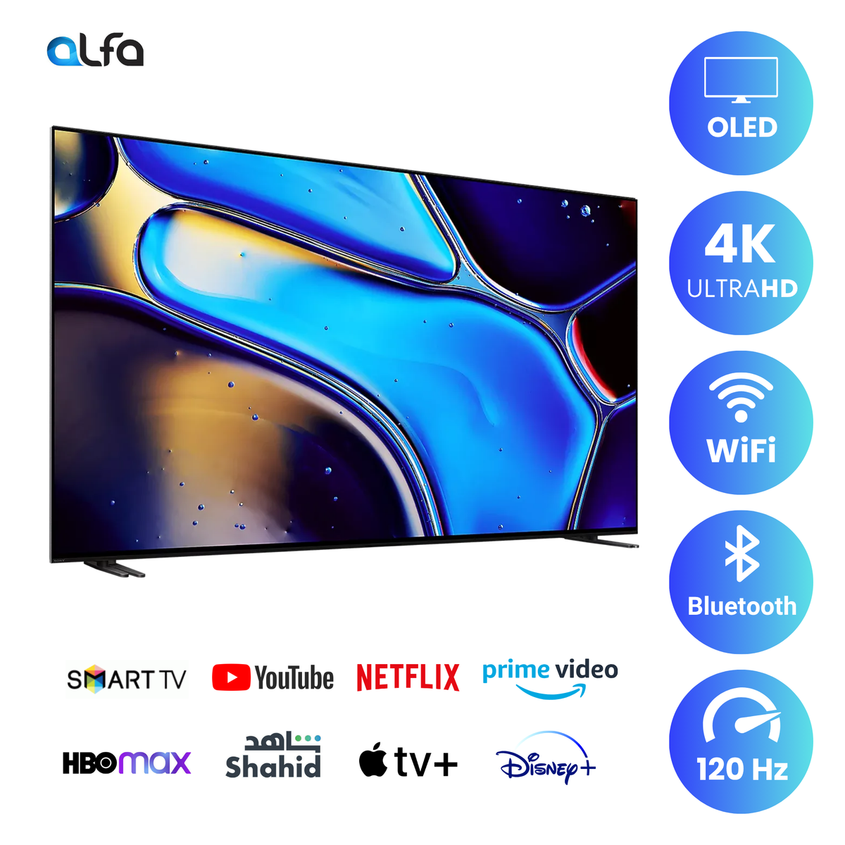 Sony 65 inch Smart OLED TV - 4K - 120Hz, K-65XR80