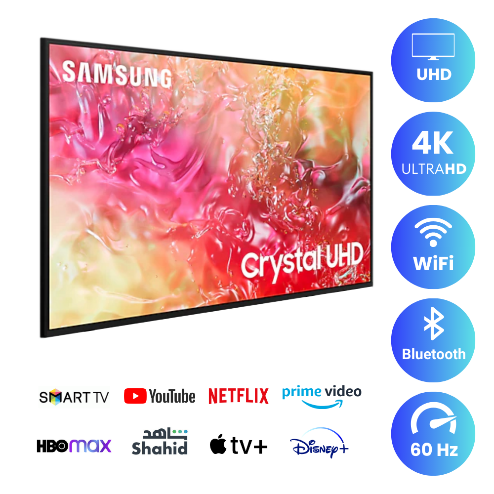 Samsung 70 inch Smart TV - 4K, 70DU7000