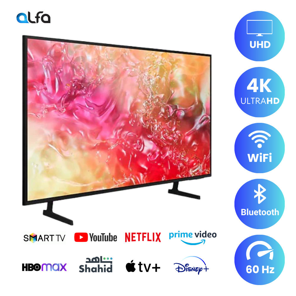 Samsung 55 inch Smart TV - 4K, 55DU7000
