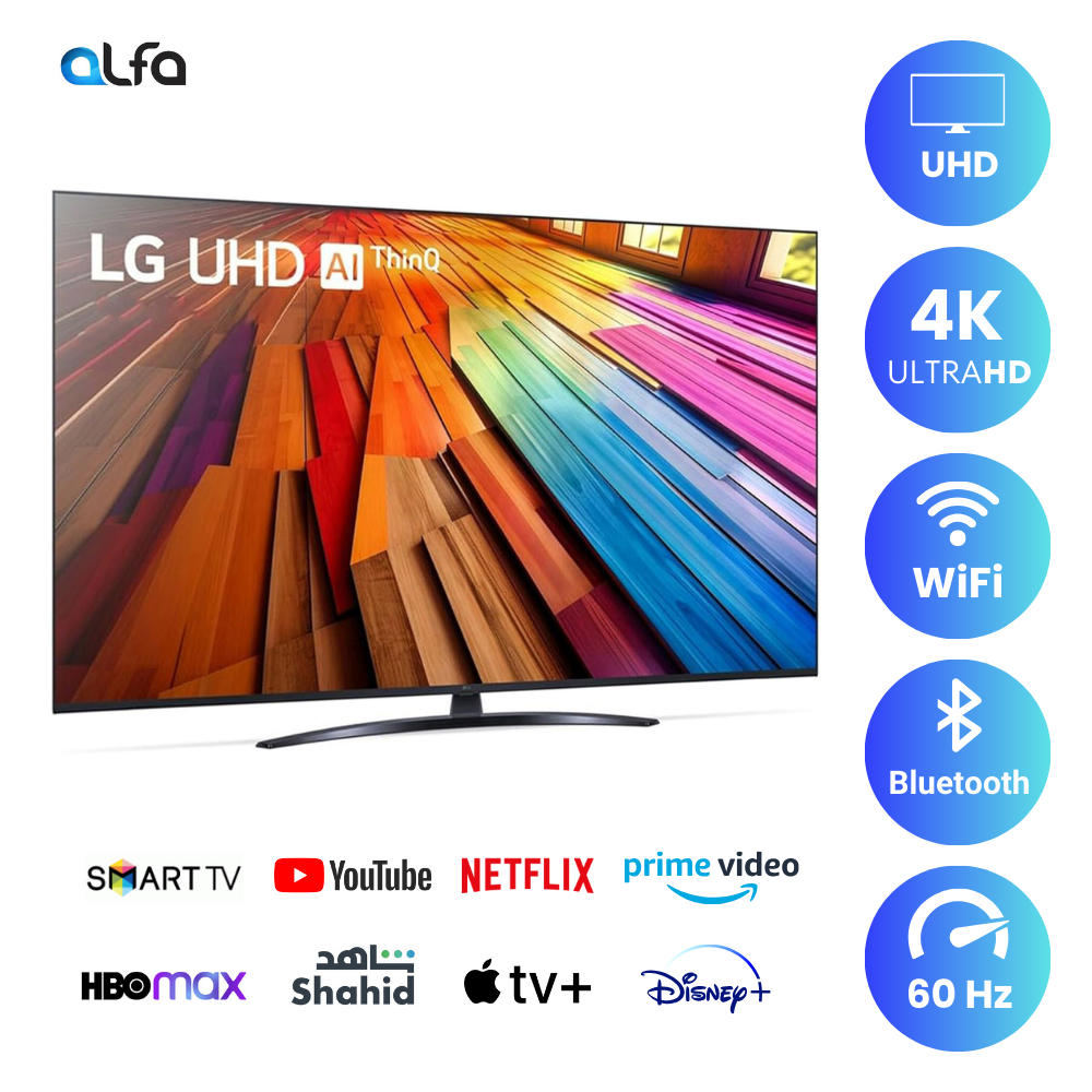 LG 43 inch Smart TV - 4K, 43UT81