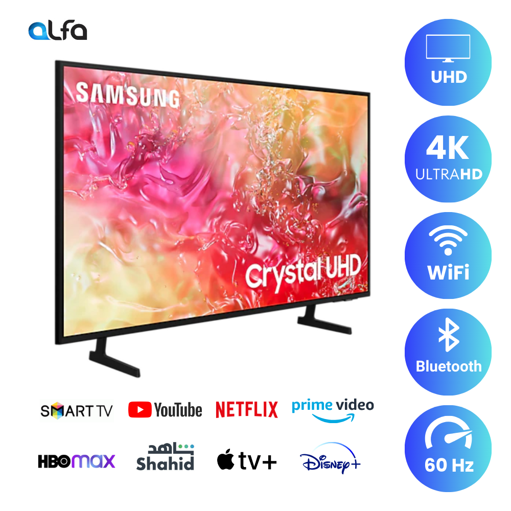 Samsung 50 inch Smart TV - 4K, 50DU7000