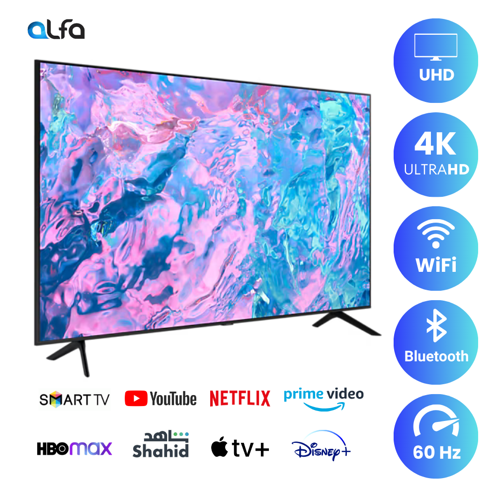 Samsung 43 inch Smart TV - 4K, 43CU7000