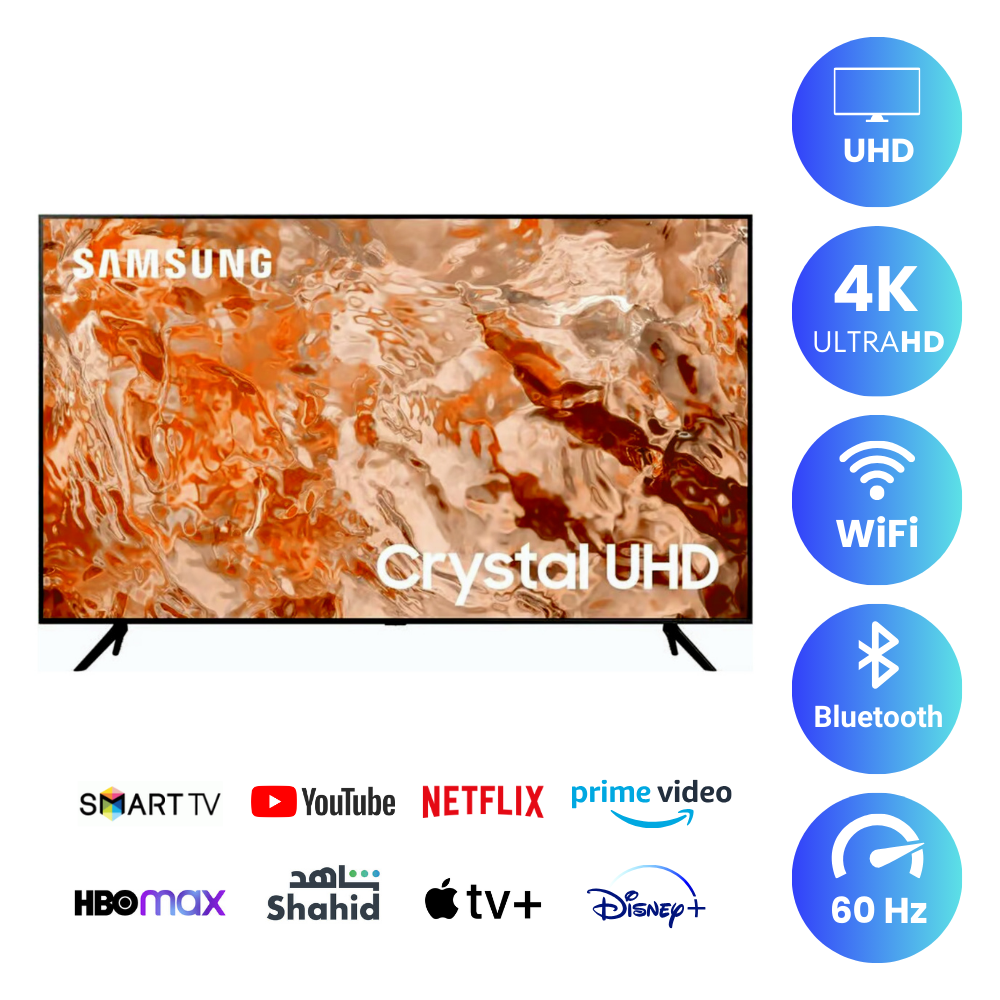 Samsung 50 inch Smart TV - 4K, 50AU7000