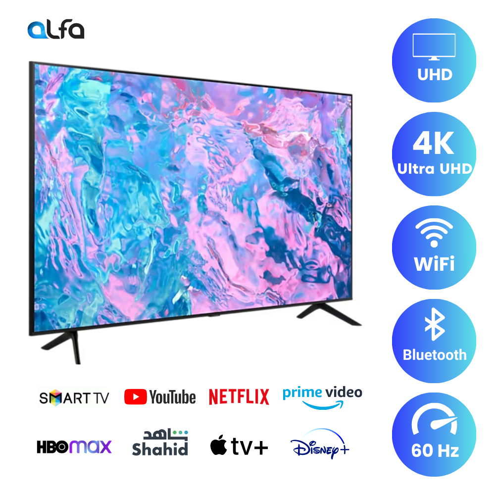Samsung 55 inch Smart TV - 4K, 55CU7000