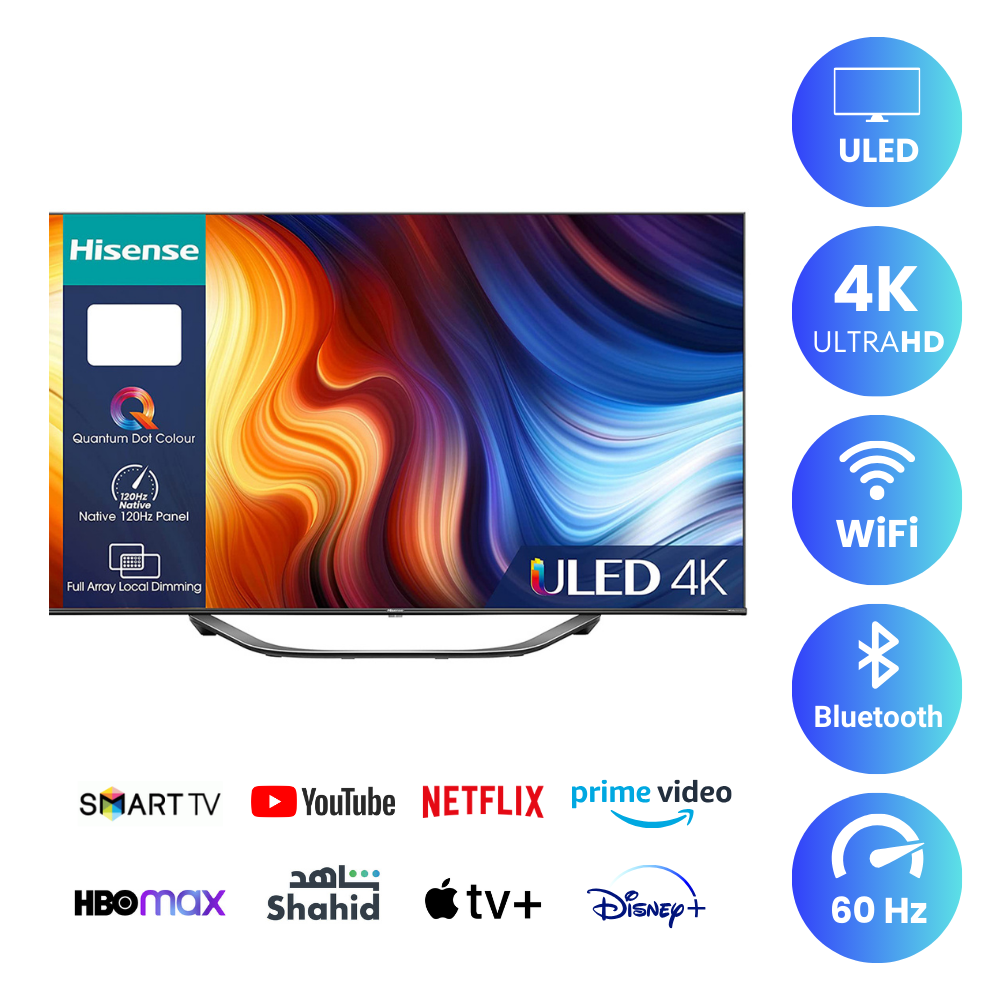 Hisense 65 inch Smart Premium ULED TV - 4K, 65U7G
