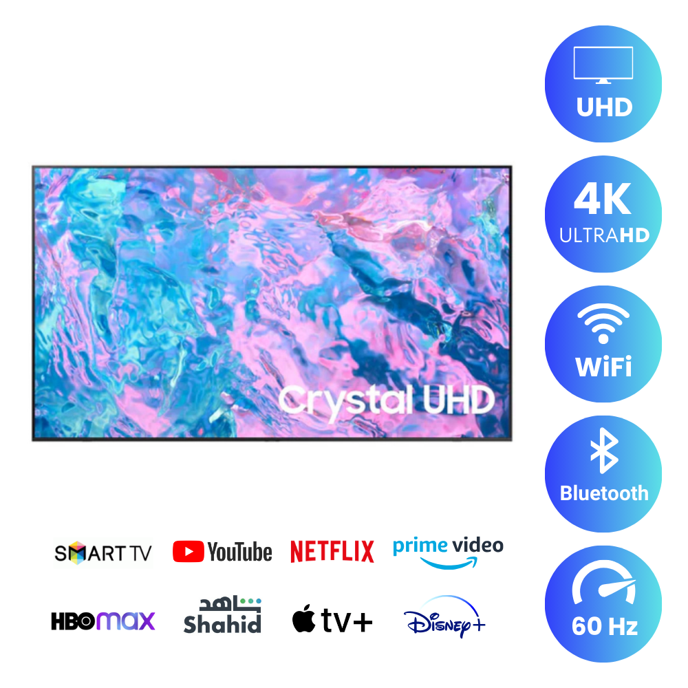 Samsung 50 inch Smart TV - 4K, 50TU8000