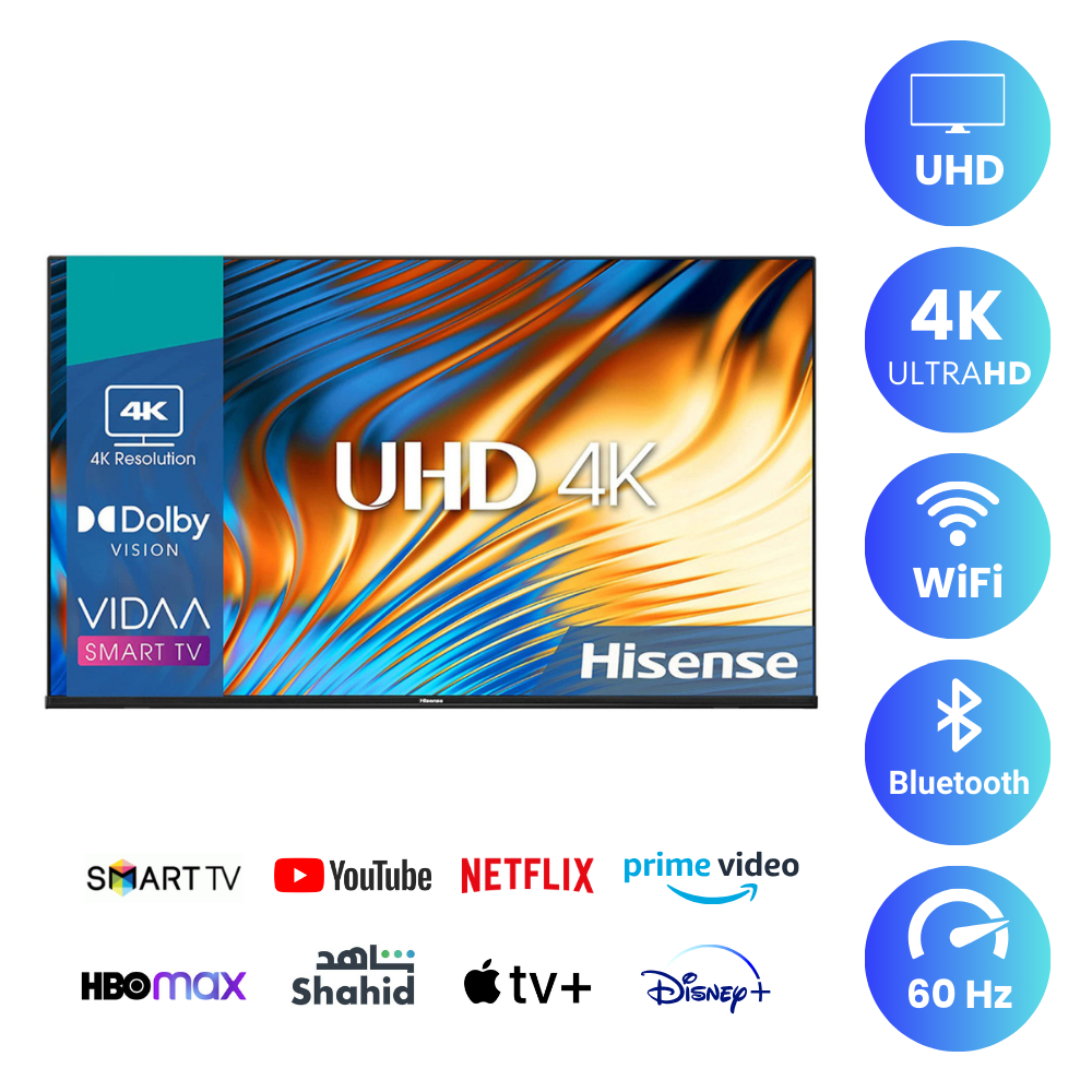 Hisense 70 inch Smart TV - 4K, 70E6K