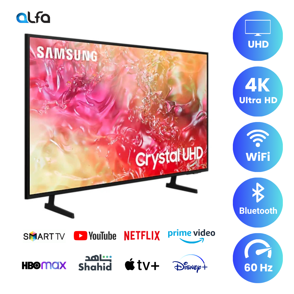 Samsung 65 inch Smart TV - 4K, 65DU7000