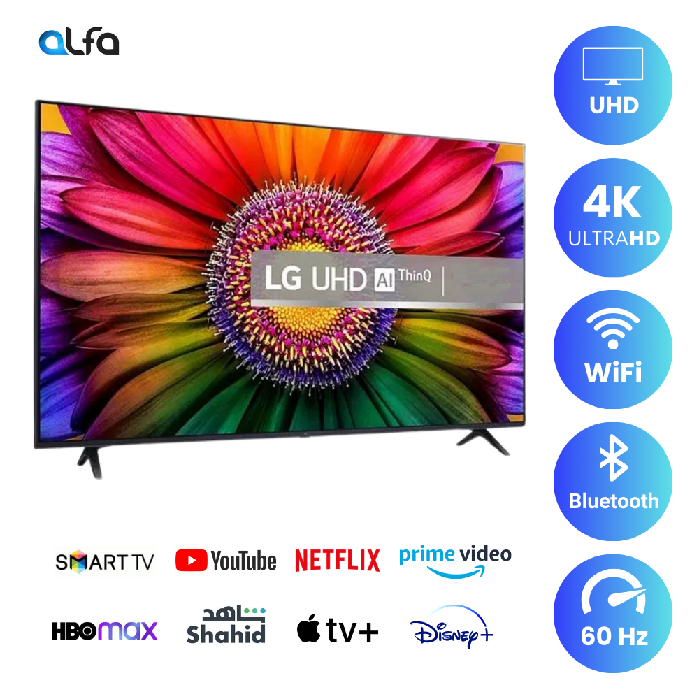 LG 55 inch Smart TV - 4K, 55UT80