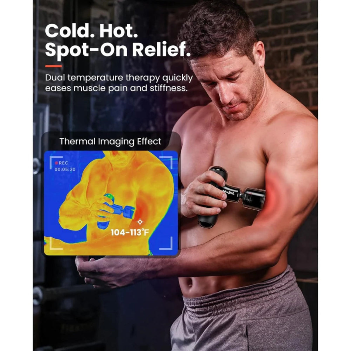 Bob and Brad Massage Gun with Heat & Cold Head - Q2 Pro