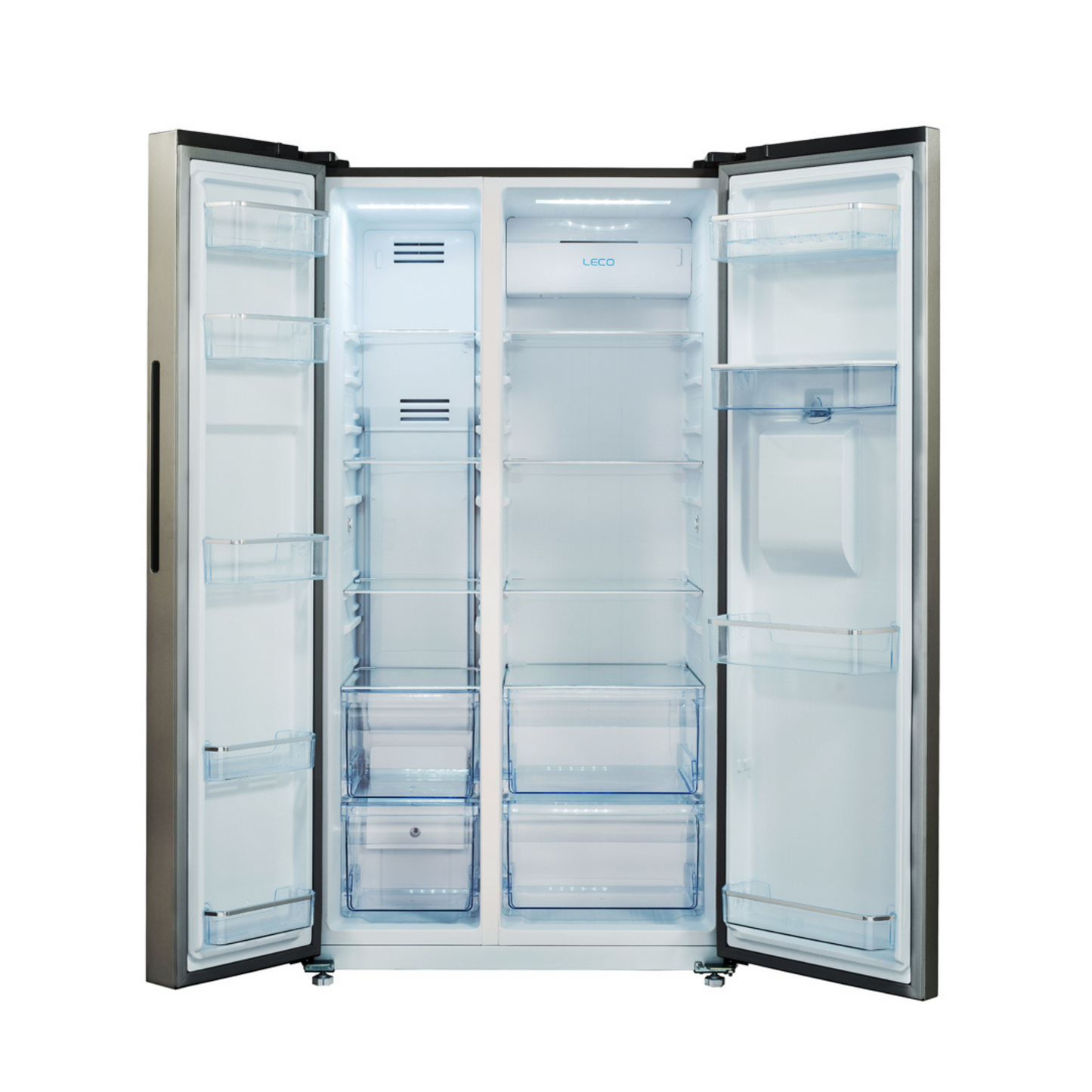 ChiQ 559L Side by Side Refrigerator, CSS557NSD