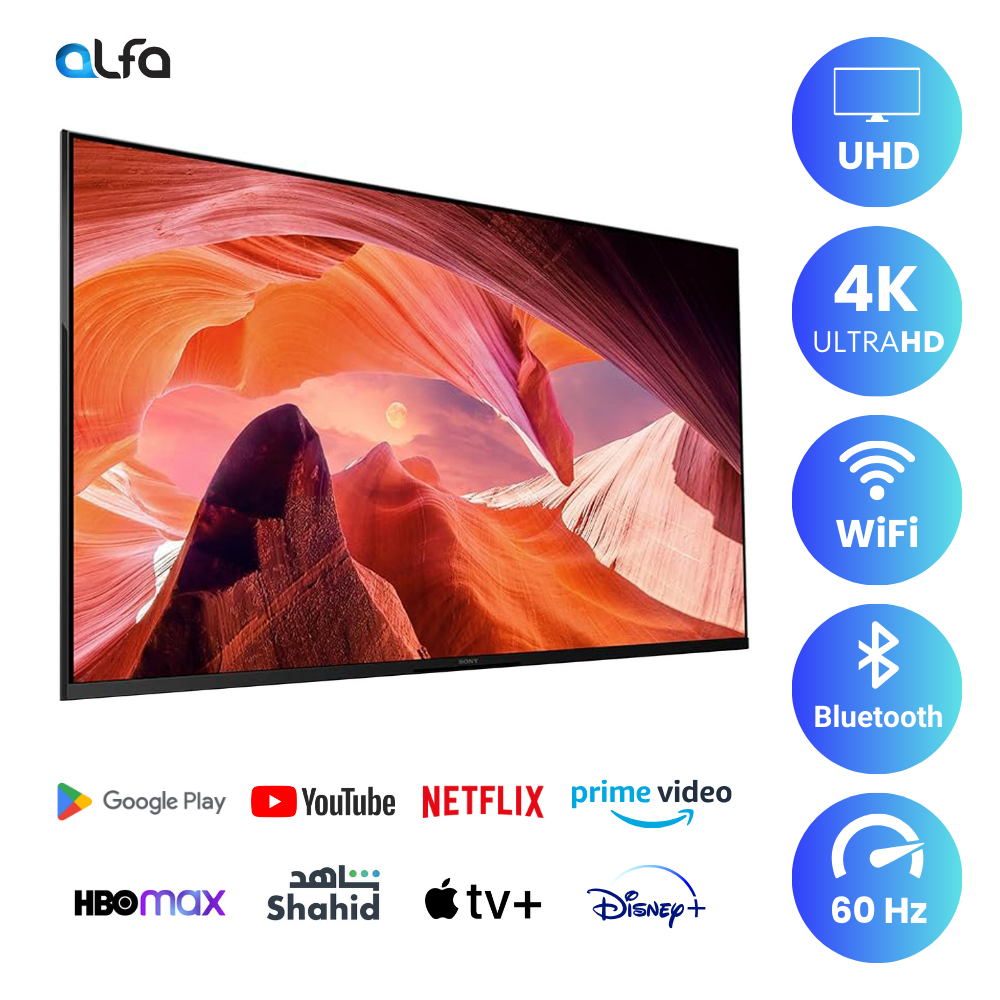 Sony 55 inch Smart Android TV - 4K, 55X80J