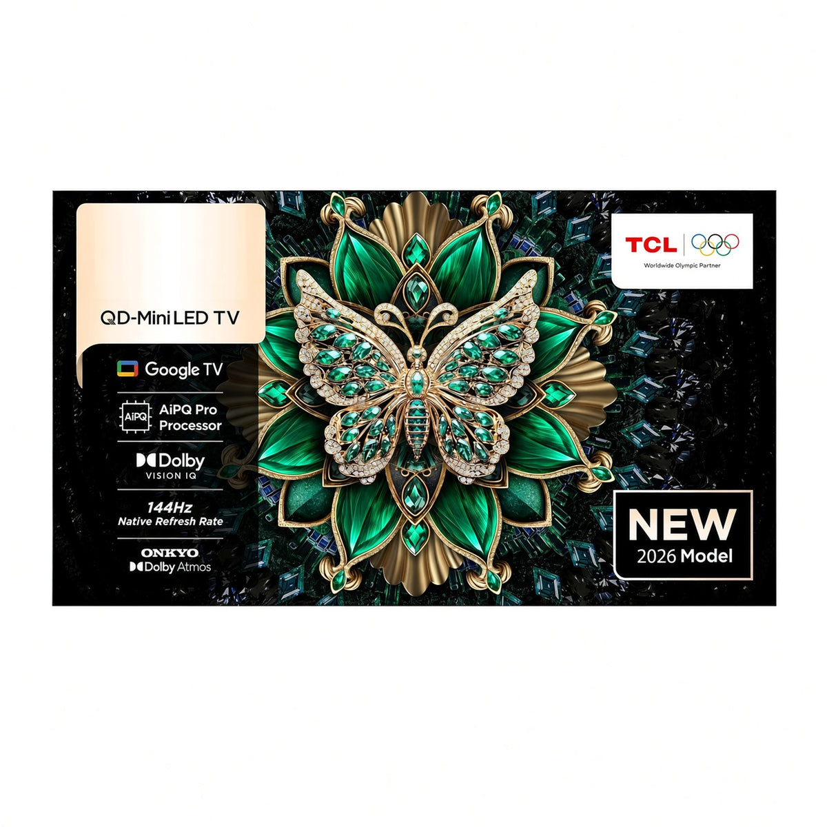 TCL 85 inch Smart QD-Mini LED TV - 4K UHD - 144Hz, 85Q6C