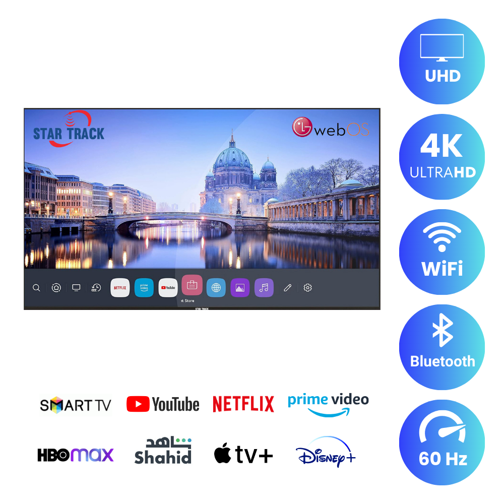 Star Track 86 inch Smart TV - 4K with LG WebOS, ST86-LG2200KTWEB