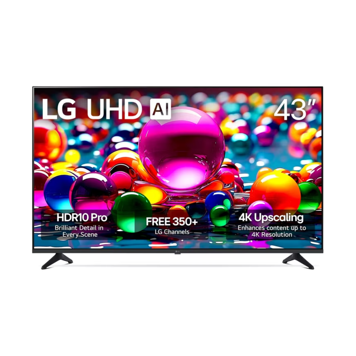 LG 43 inch Smart UHD 4K TV - LED - 4K - 60Hz, 43UA77