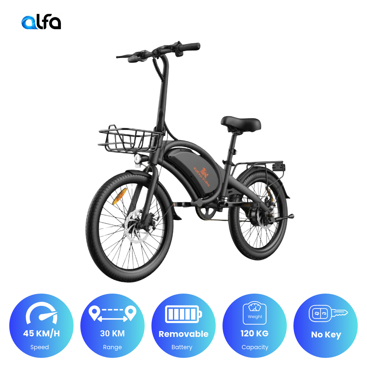 Kugoo Electric Scooter 400W 30KM Range 45KM Speed, V1 Pro