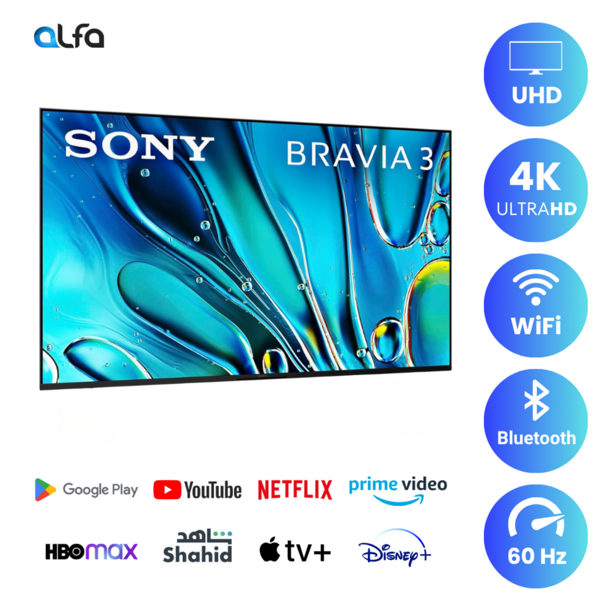 Sony 55 inch Bravia 3 Android Smart TV - 4K, 55S30