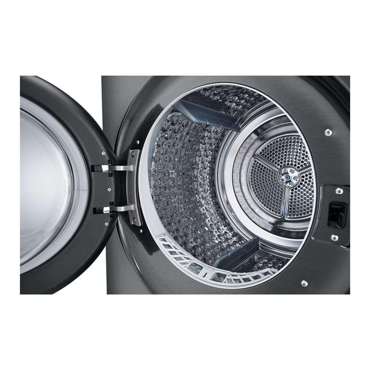LG WashTower 12/10kg Washer Dryer Black Steel – W4W8BVPKZHM