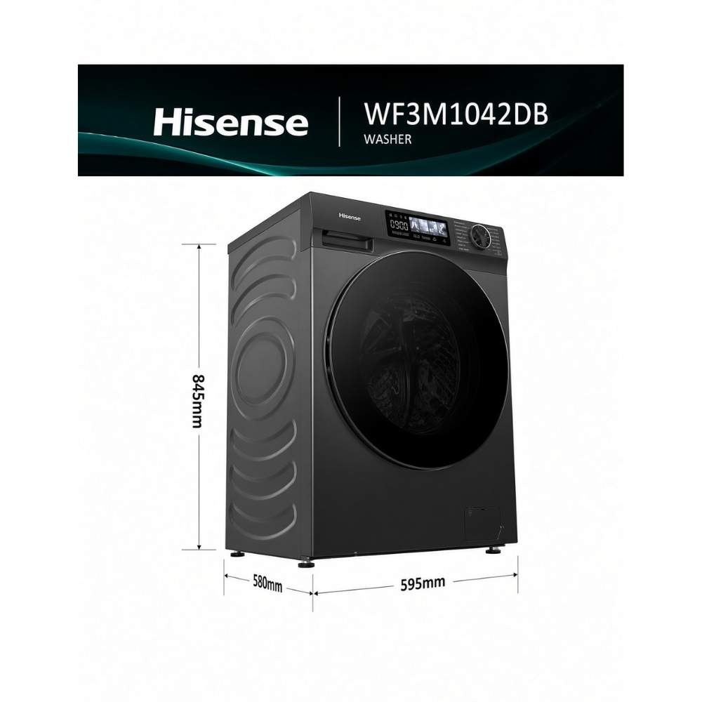 Hisense 10.5 kg Front Load Washing Machine - WF3M1042DB