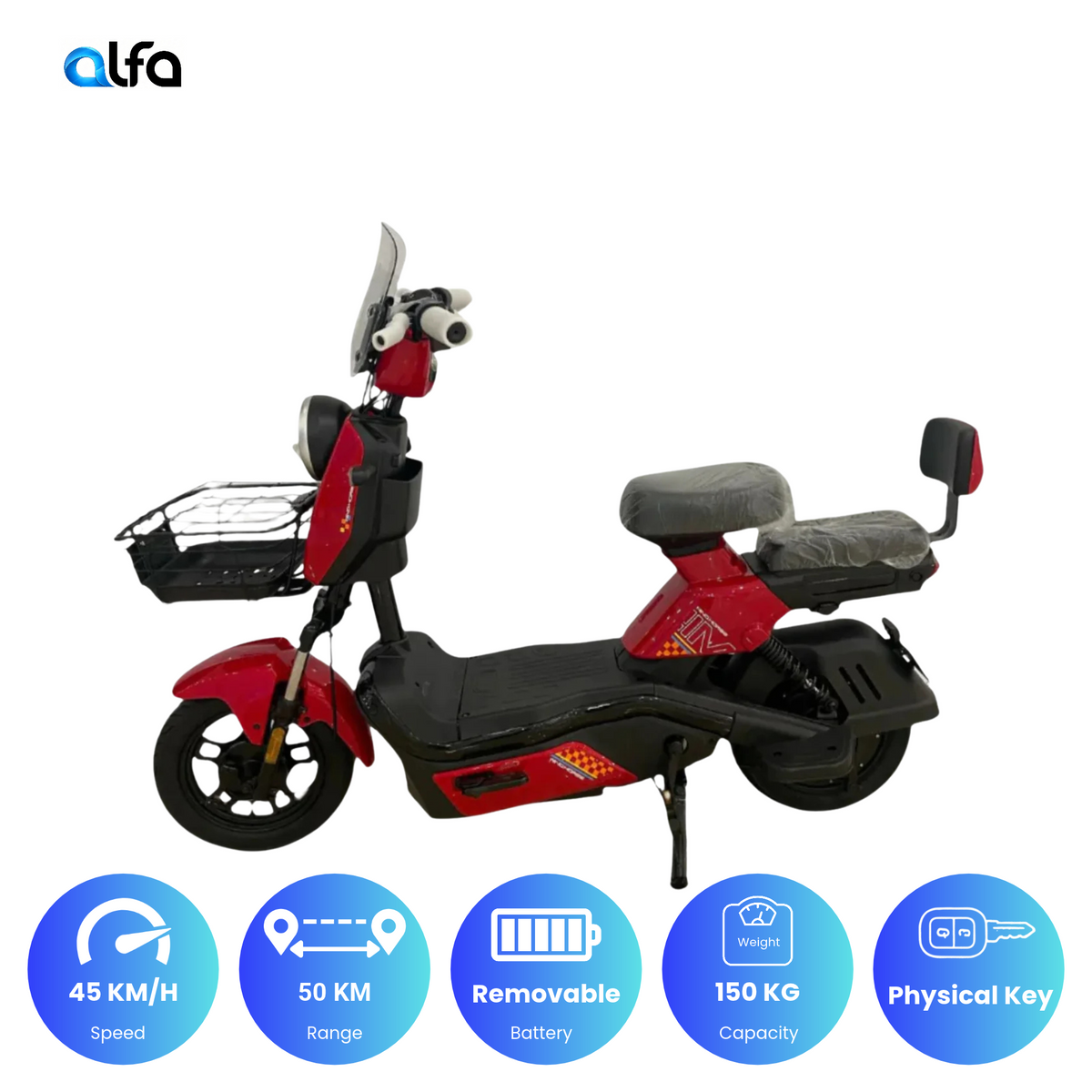 Wind Horse Electric Scooter 500W 45KM Range 40KM Speed, M6