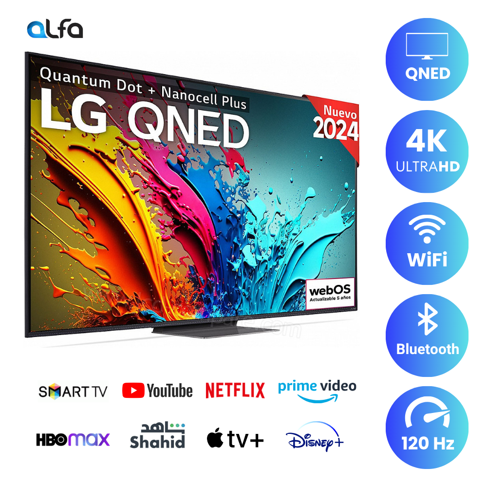 LG 75 inch Smart QNED Mini LED TV - 4K, 75QNED87