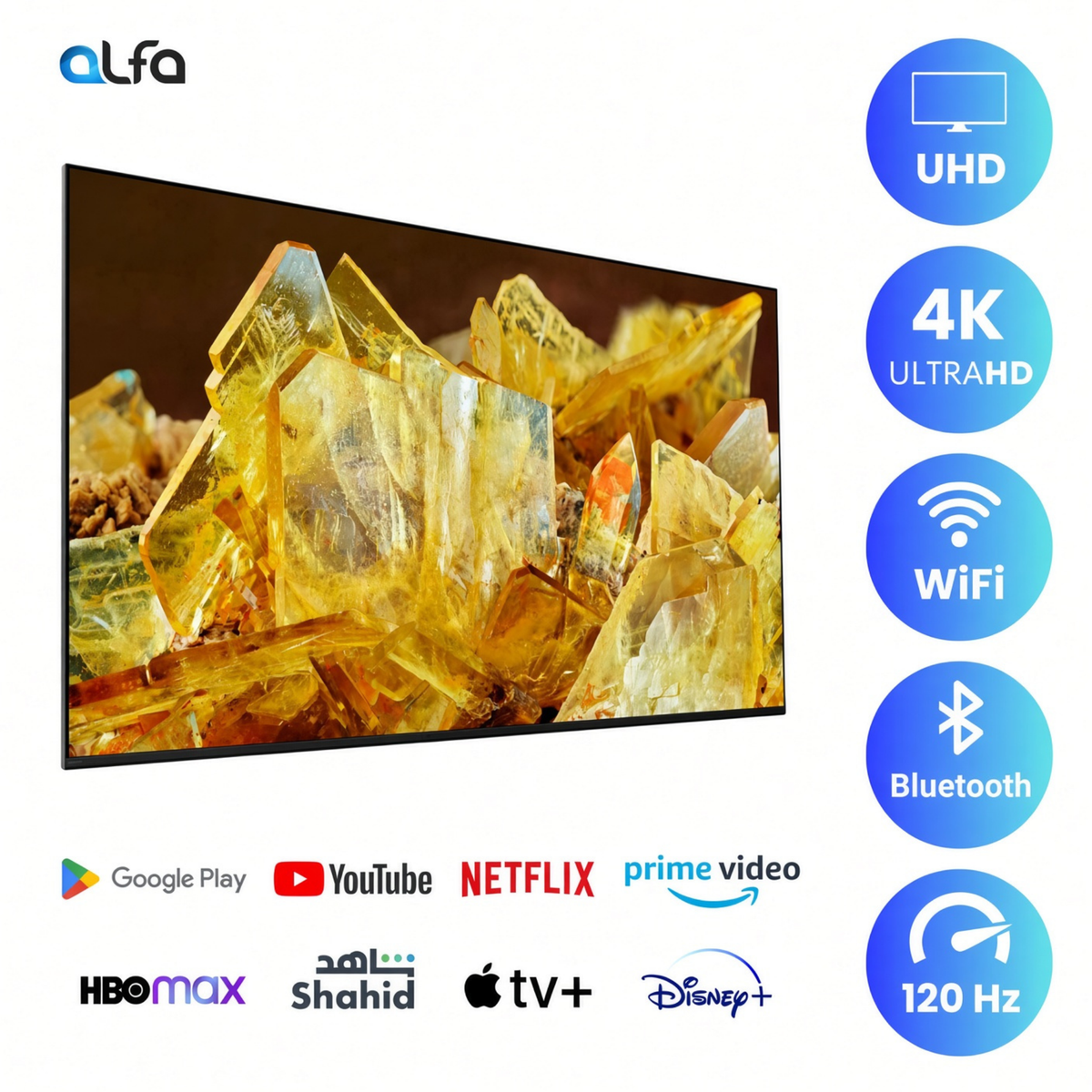 Sony 65 inch Smart Android TV - 4K, 65X90L