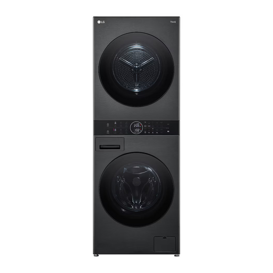 LG WashTower 12/10kg Washer Dryer Black Steel – W4W8BVPKZHM