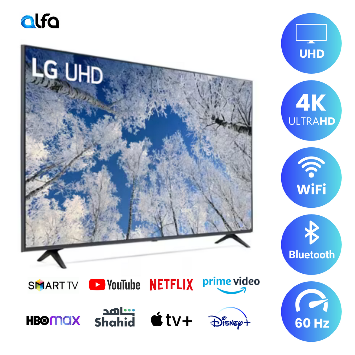 LG 65 inch Smart LED TV - 4K UHD - 65UQ70