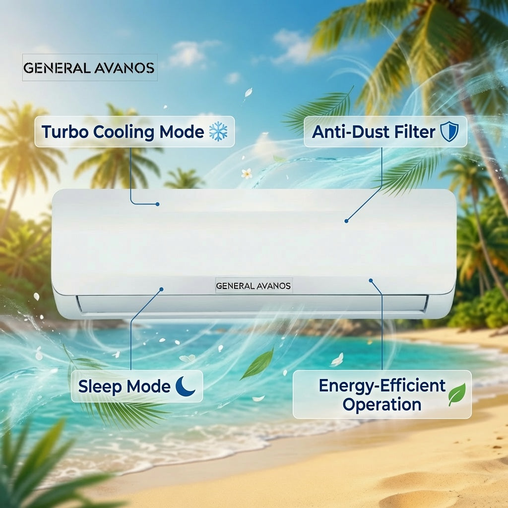 General Avanos 1 Ton Rotary Split Air Conditioner, AVACS12K054