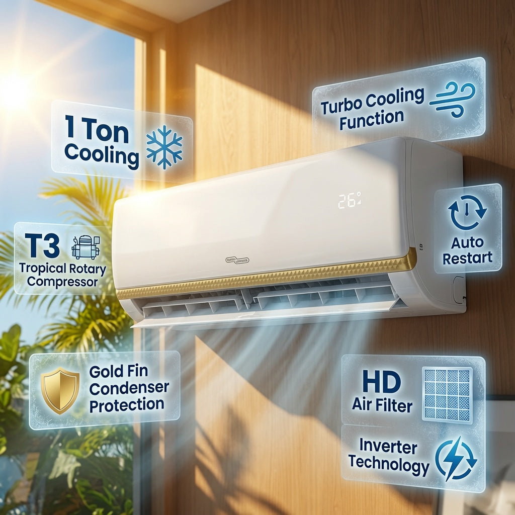 Super General 1 Ton Inverter Rotary T3 Split Air Conditioner - SGS121Ei