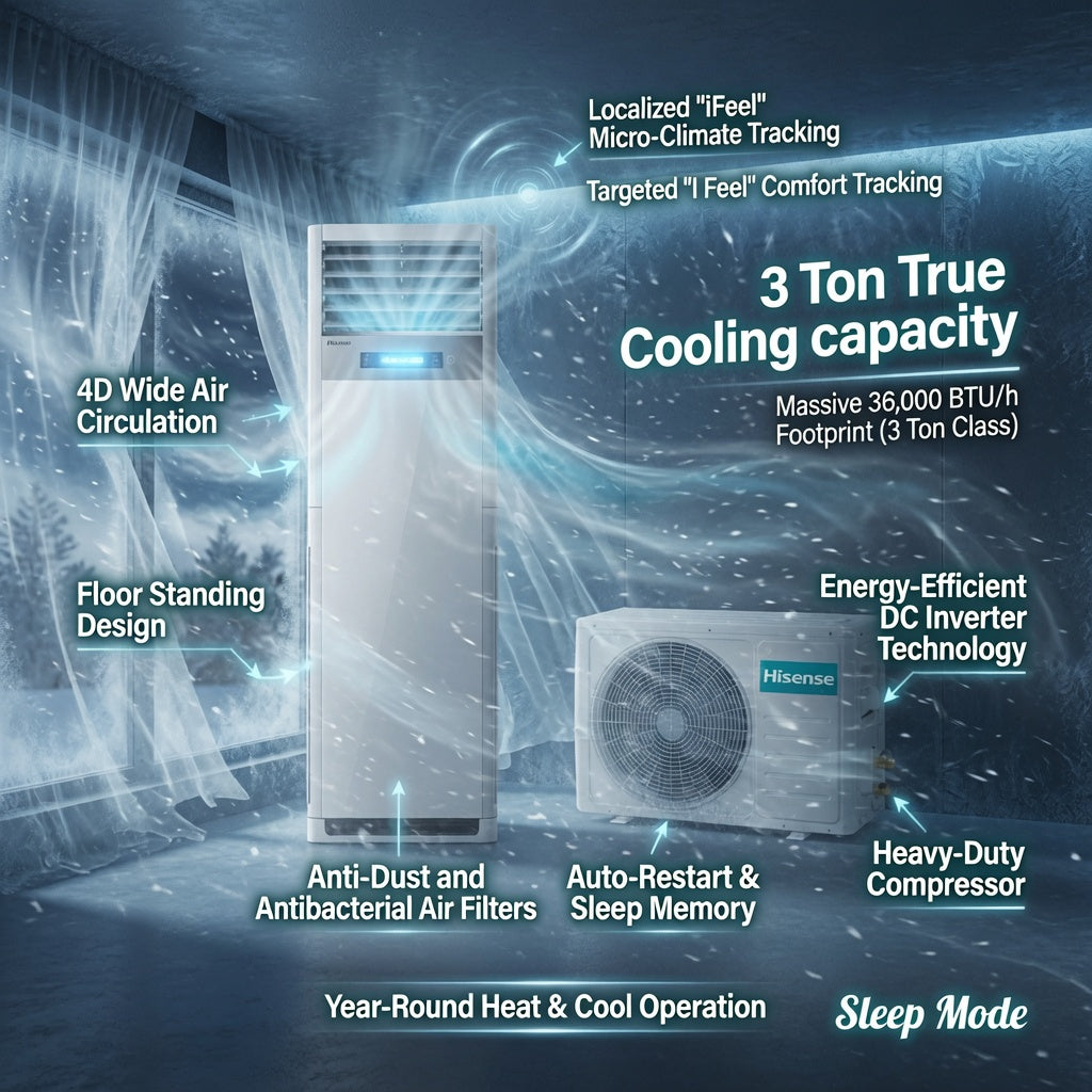 Hisense 3 Ton Floor Standing  Air Conditioner  - AUW-36HT4SD
