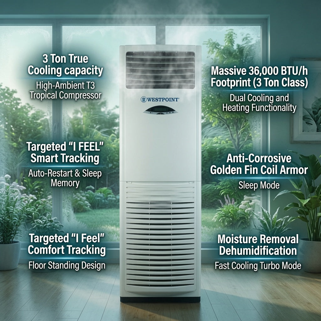 WestPoint 3 Ton Floor Standing  Air Conditioner  - WAM-3621LTYA