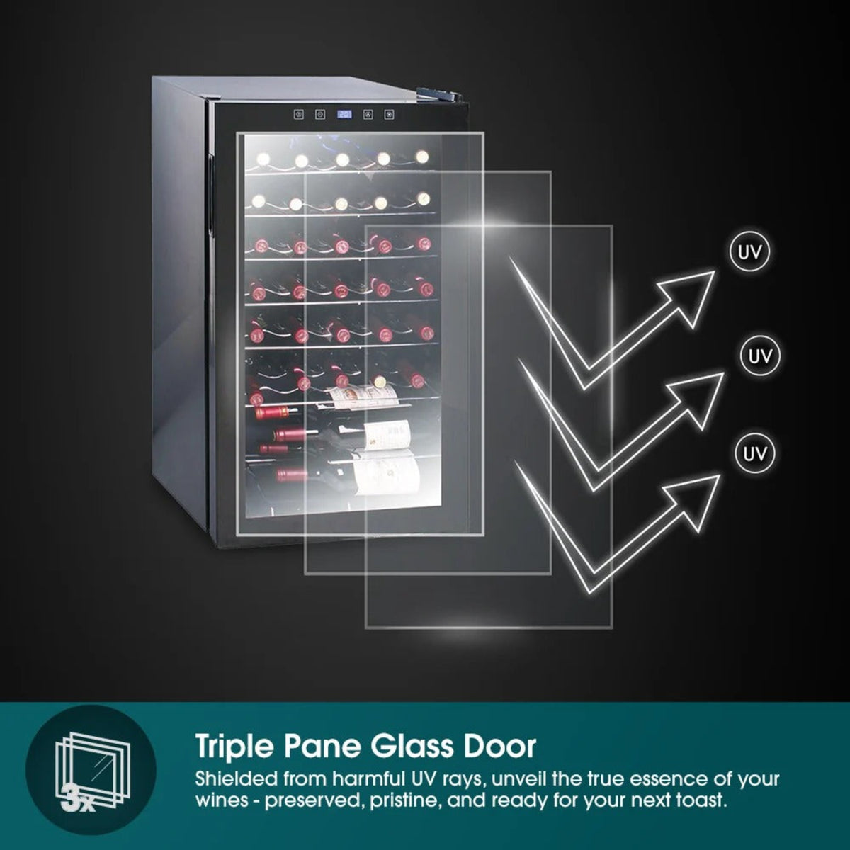 EuropAce 33 Bottles Wine Cooler –  EWC1331S