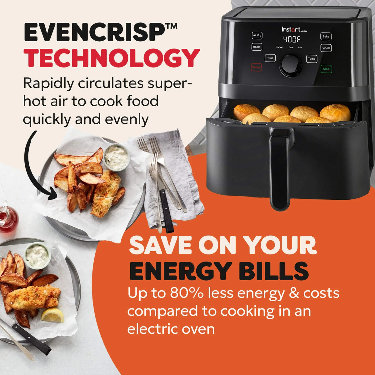Instant Vortex 5.7L Single Air Fryer - 140-3008-01