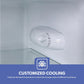 Geepas 200L Double Door Refrigerator, Defrost - GRF2209SXE