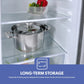 Geepas 200L Double Door Refrigerator, Defrost - GRF2209SXE