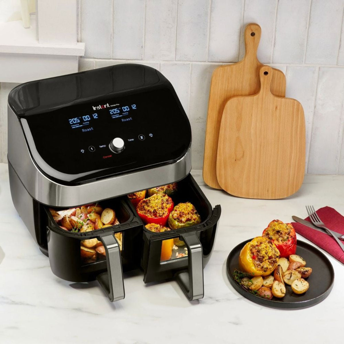 Instant Vortex Plus 7.6L Dual Air Fryer 1700W - 140-3133-01-GCC
