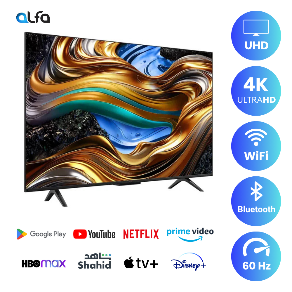 TCL 43 inch Smart Google TV - 4K - 60Hz, 43P755