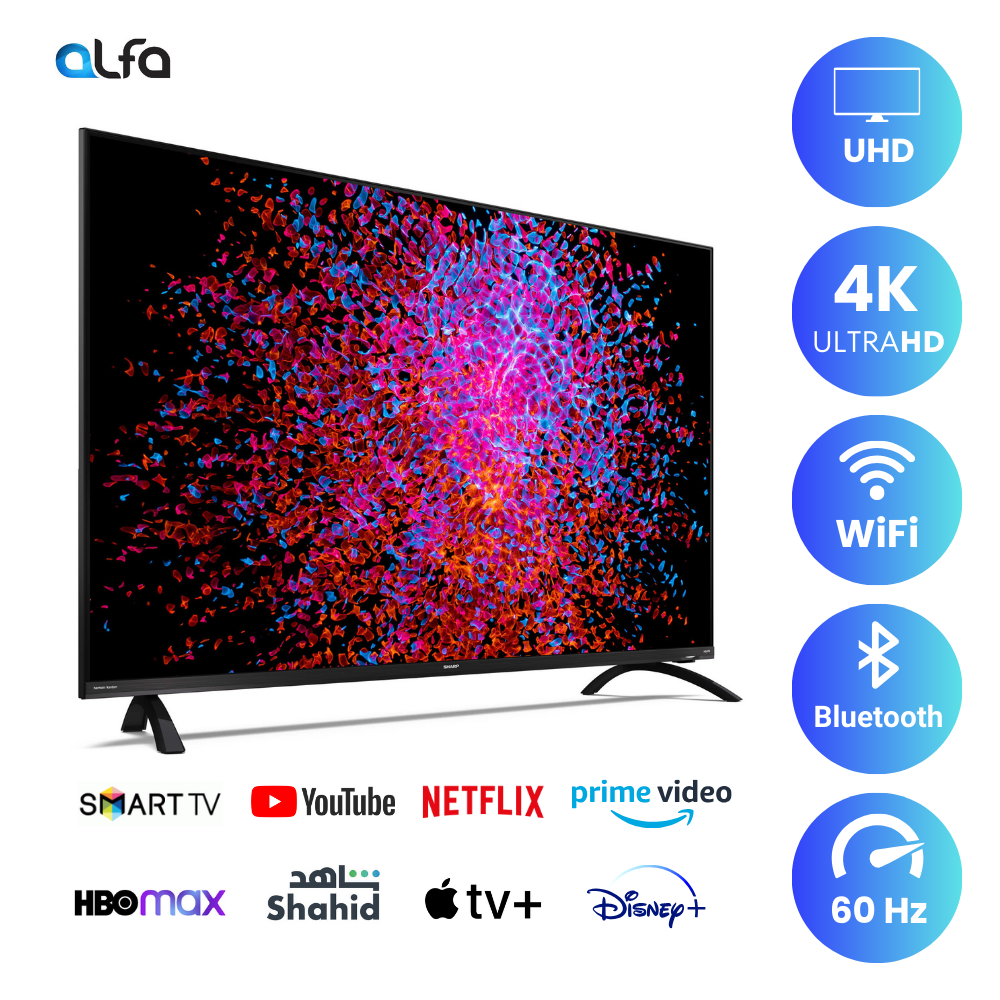 Sharp 50 inch Android Smart TV - 4K, 50EN6EA
