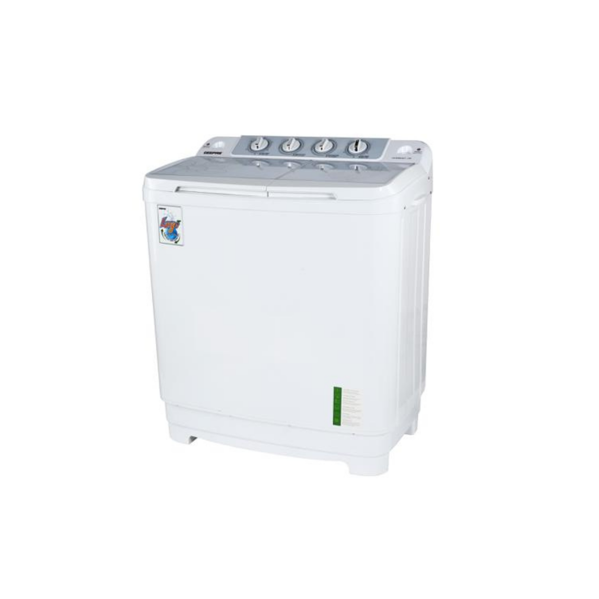 Geepas 10KG Semi Automatic Twin Hub Washer, GSWM6467-10K