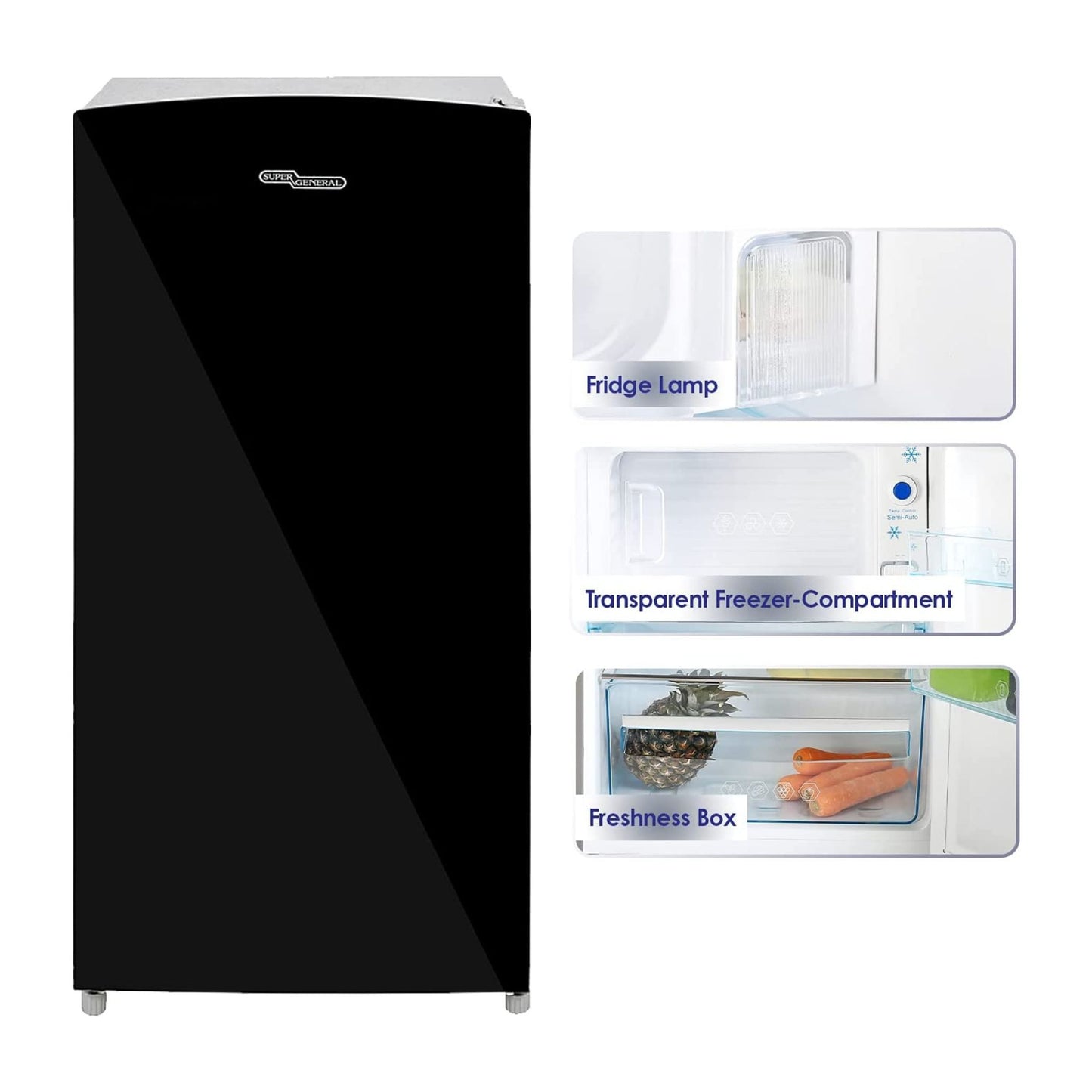 Super General 170 Litters Single Door Refrigerator, SGR-186