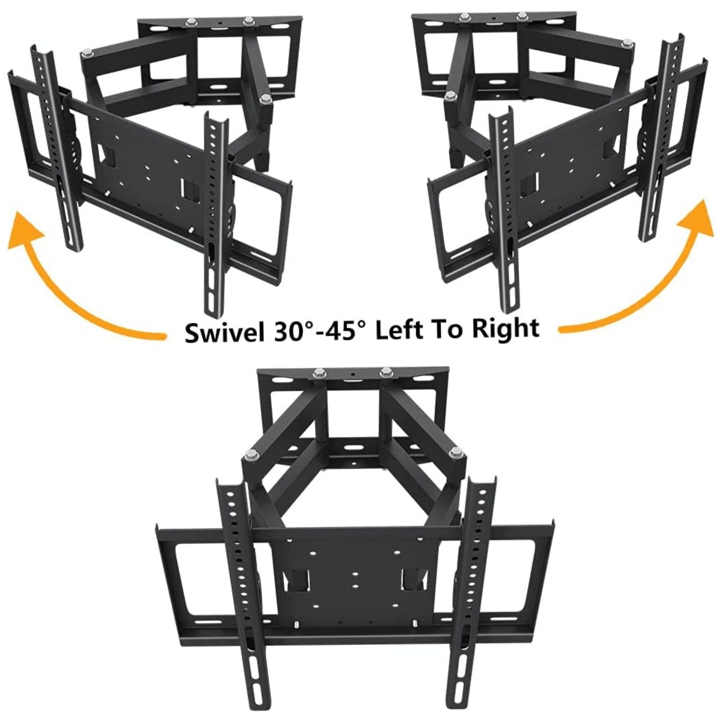 Star Gold Full Motion Movable TV Wall Bracket Mount for Most 32-75 Inches LED LCD Monitors and TV, SG-823MTB