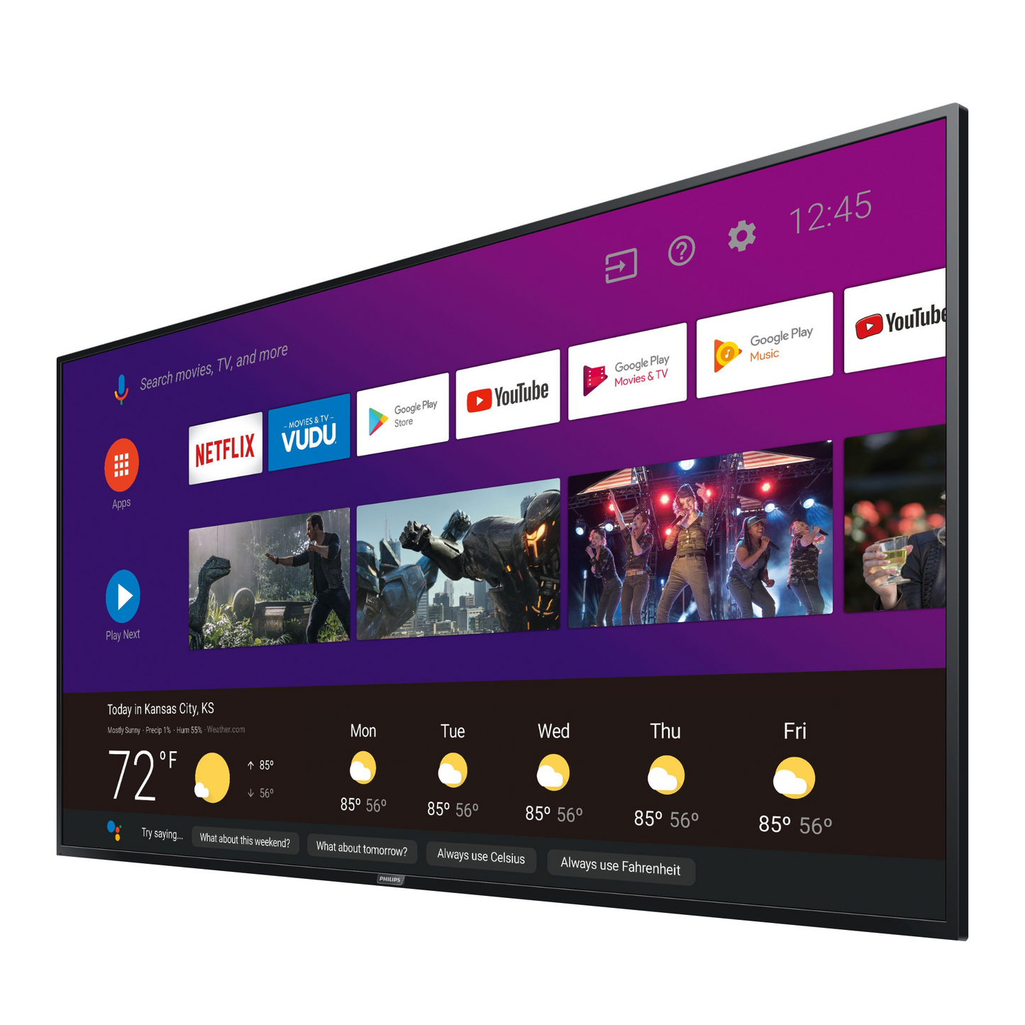 Philips 65 inch Android Smart TV, 65PFL5504